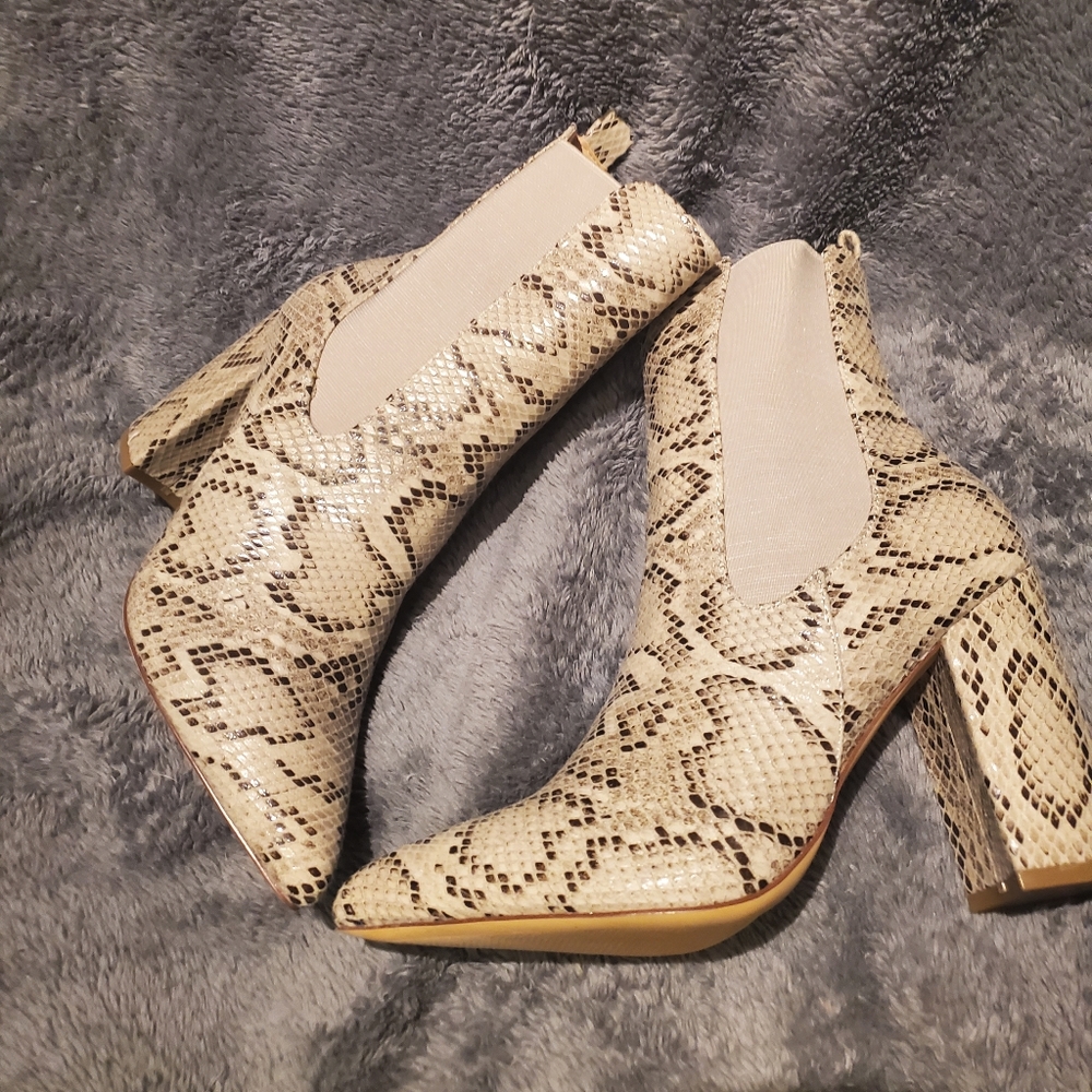 Brand NEW Snake print booties